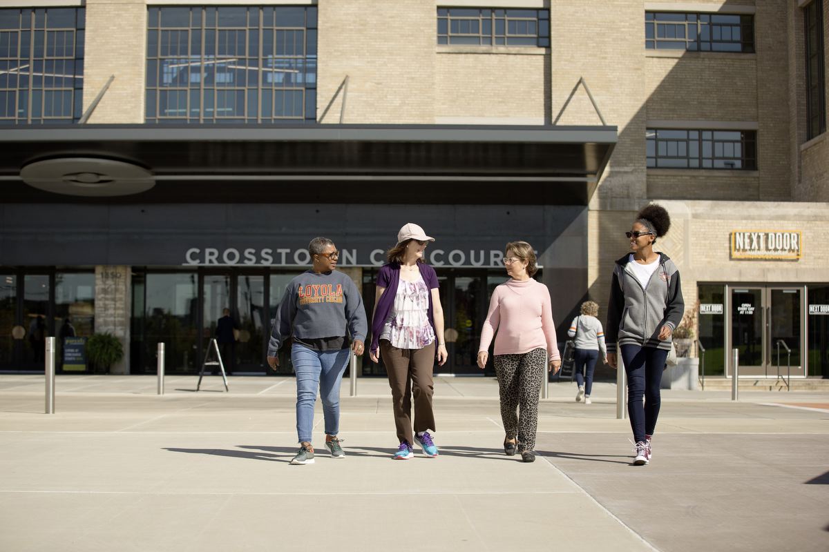 Walking Group Crosstown Concourse Memphis Tn African American