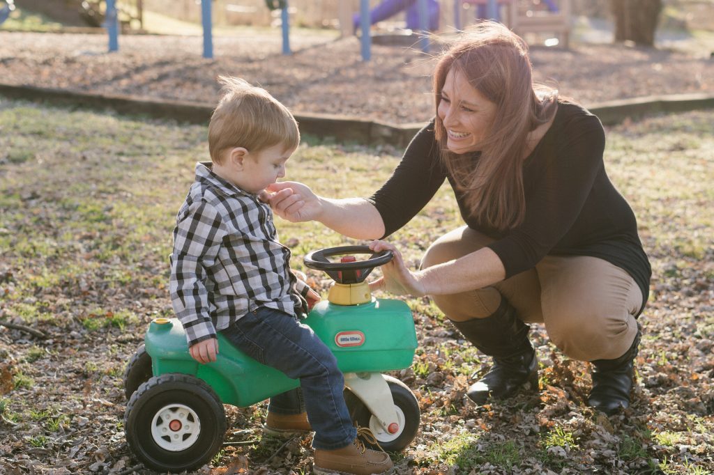 Jill Bozeman photographed with son by Shane Hunter