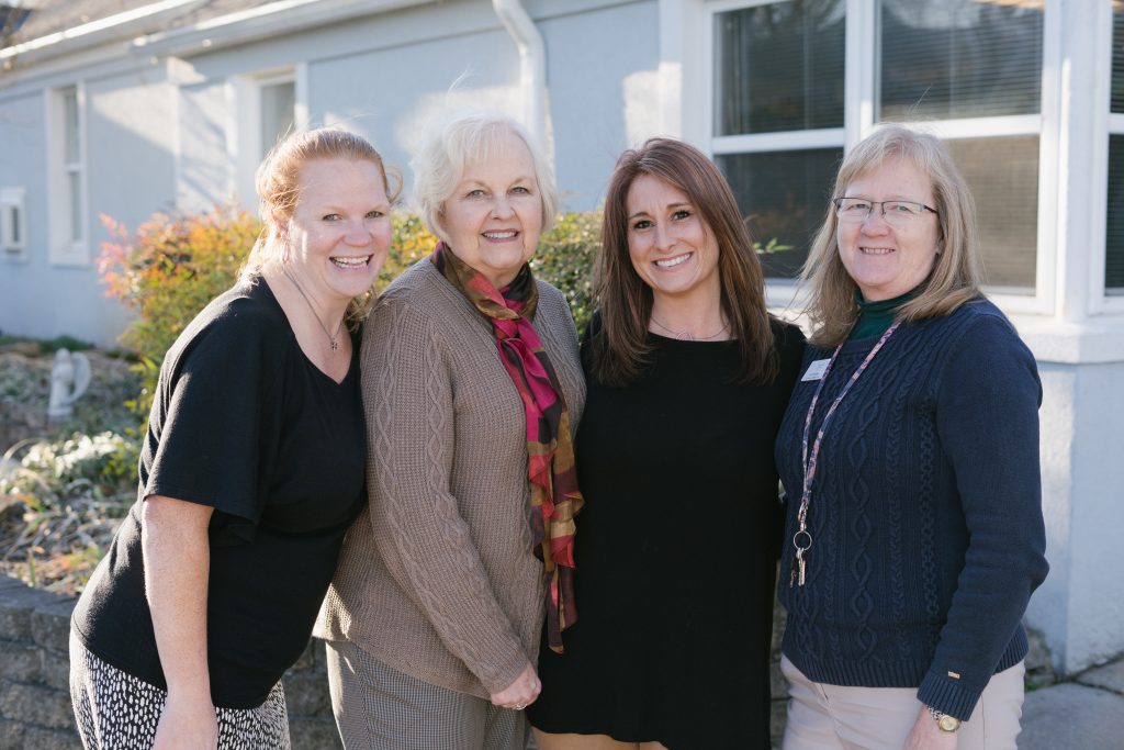 Jill Bozeman with her Susannah's House care team photographed by Shane Hunter