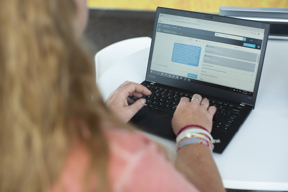 BlueCross Wellframe chat