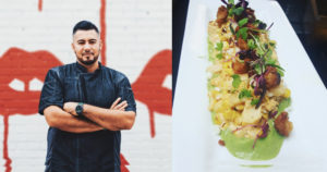 Chef Austin Garcia and his Street Corn Salad