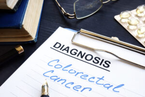 Colorectal cancer written in medical documents.